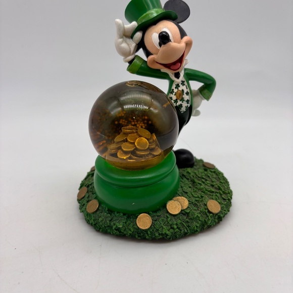 Disney WDW Parks Mickey Mouse Leprechaun St. Patricks Day Mini Water Snow Globe - Picture 2 of 10
